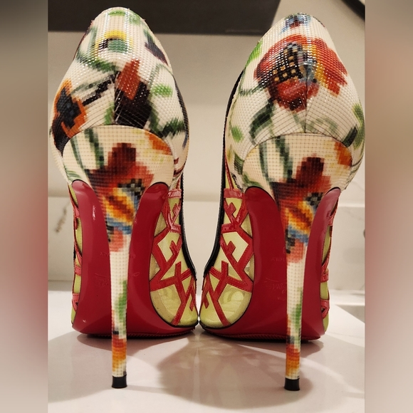 CHRISTIAN LOUBOUTIN Tititata 100mm Size 38 - Picture 4 of 12